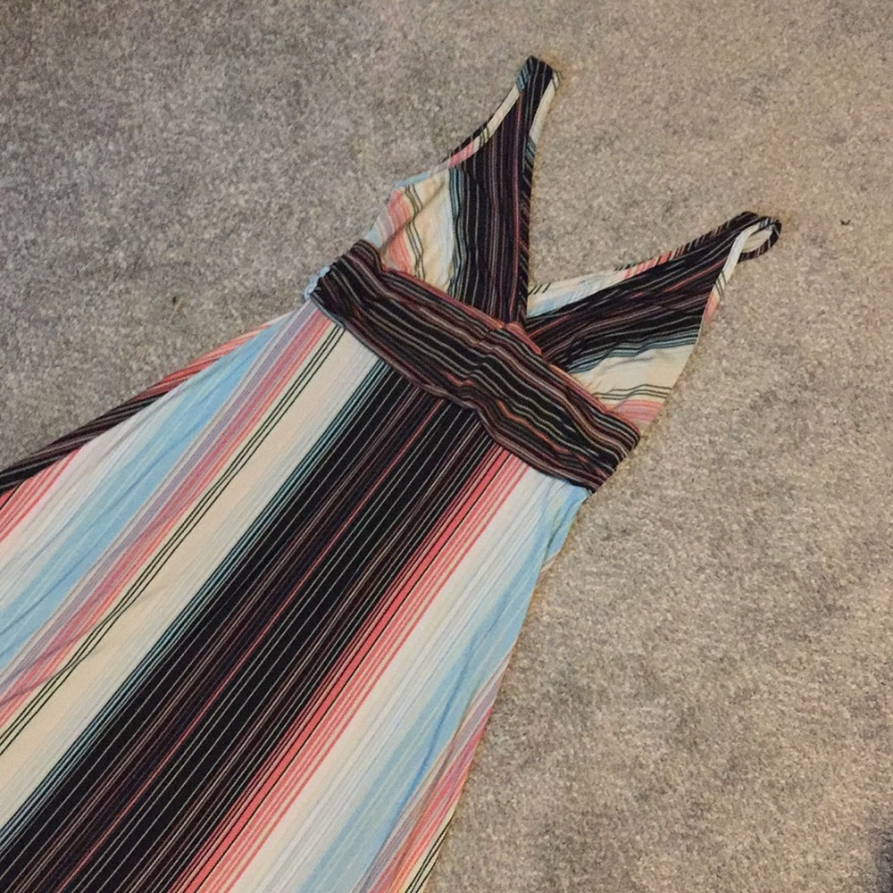 Striped Multicolored Maxi Dress